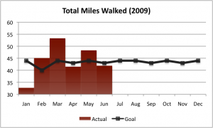 2009 Walking Goal as of Q2