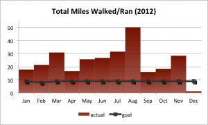 Total Miles Walked/Ran (2012)